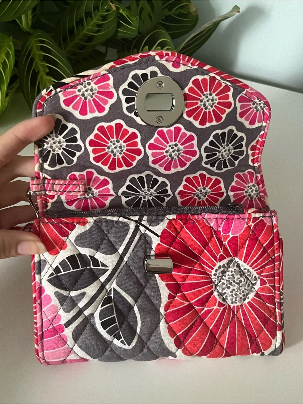 ✨SPECIAL OFFER✨Vera Bradley Matching “Cheery Blossoms” Pink and Gray Floral Set - Picture 3 of 11